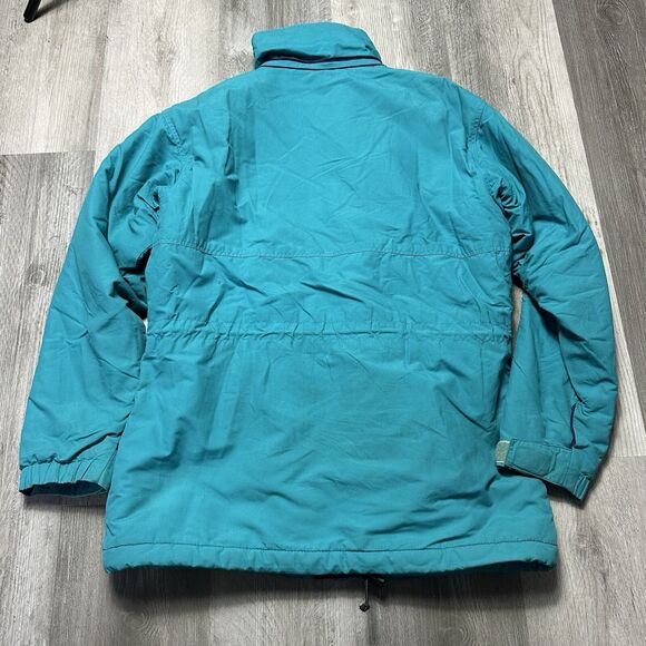 Vintage 80s Patagonia Fleece Lined Shelled Synchilla Jacket Womens L - Picture 4 of 8